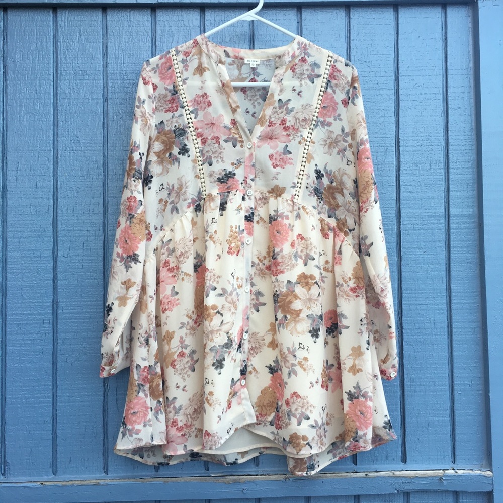 Floral Peasant Dress